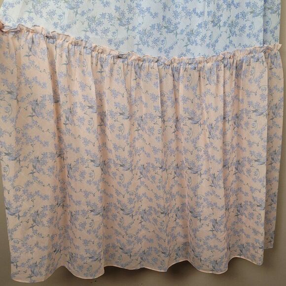 Erin Fetherston Maxi Floral Dress Spaghetti Straps Ruffle Ivory Multi Size 4 - Picture 8 of 16